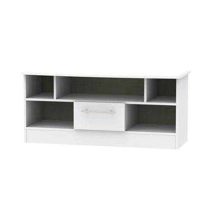 Colby TV Unit Grey 5 Shelves 1 Drawer