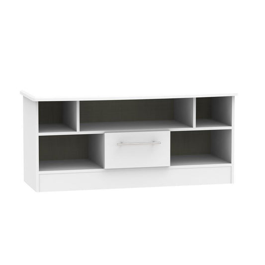 Colby TV Unit Grey 5 Shelves 1 Drawer