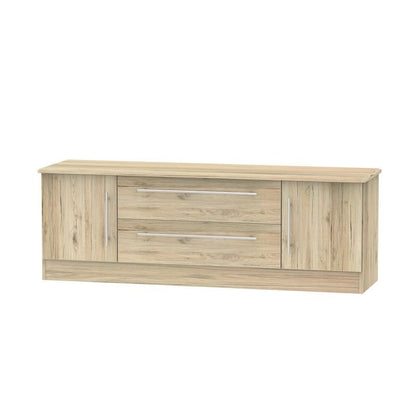 Colby TV Unit Natural 2 Drawers 2 Doors