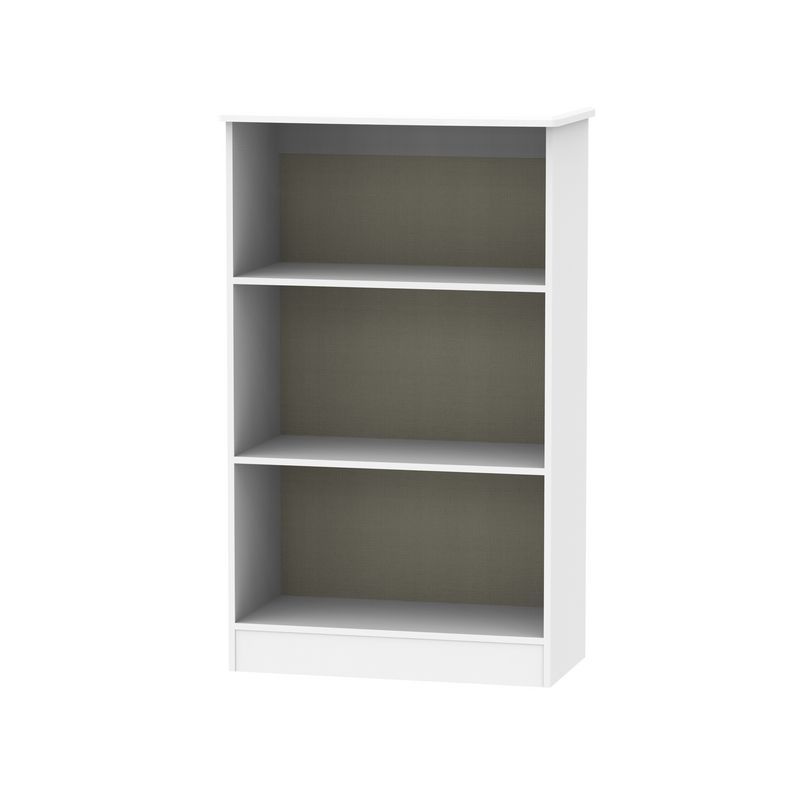 Colby Tall Bookcase Grey 3 Shelves