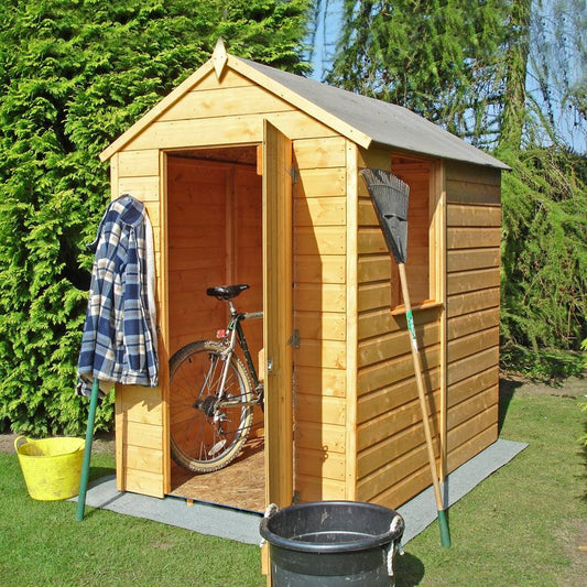 Shire Shetland 4' 5" x 6' 2" Apex Shed - Premium Dip Treated Shiplap