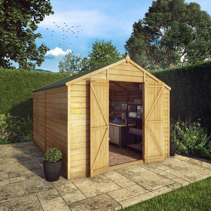 Mercia 9' 11" x 8' 1" Apex Shed - Budget 8mm Cladding Overlap