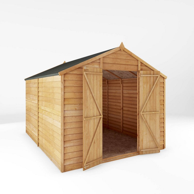 Mercia 9' 11" x 8' 1" Apex Shed - Budget 8mm Cladding Overlap