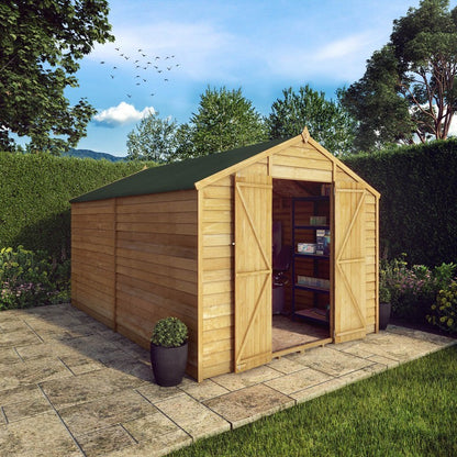 Mercia 11' 8" x 8' Apex Shed - Budget 8mm Cladding Overlap