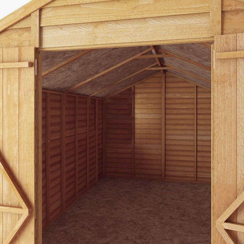 Mercia 11' 8" x 8' Apex Shed - Budget 8mm Cladding Overlap