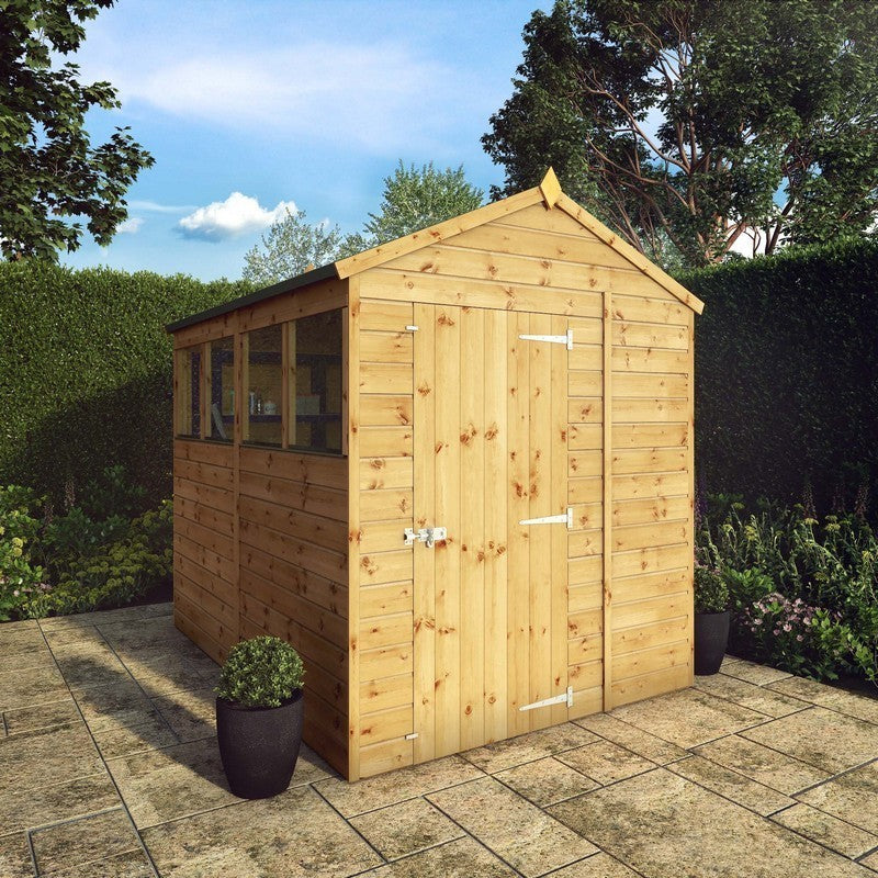 Mercia 5' 8" x 7' 8" Apex Shed - Premium Pressure Treated Shiplap