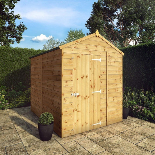 Mercia 5' 8 x 7' 8 Apex Shed - Premium Pressure Treated Shiplap