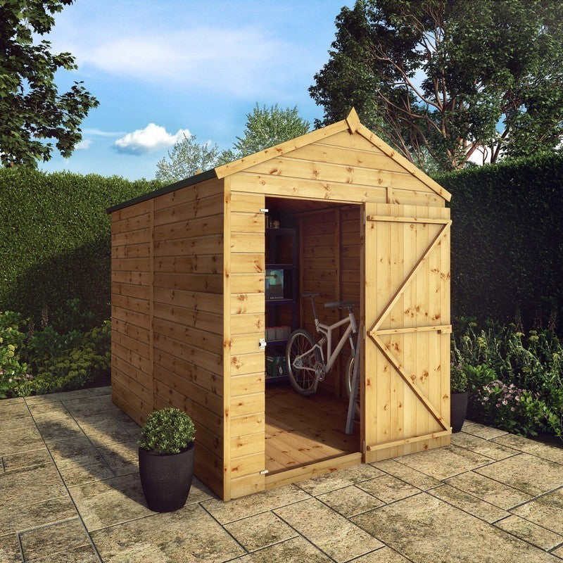 Mercia 5' 8 x 7' 8 Apex Shed - Premium Pressure Treated Shiplap