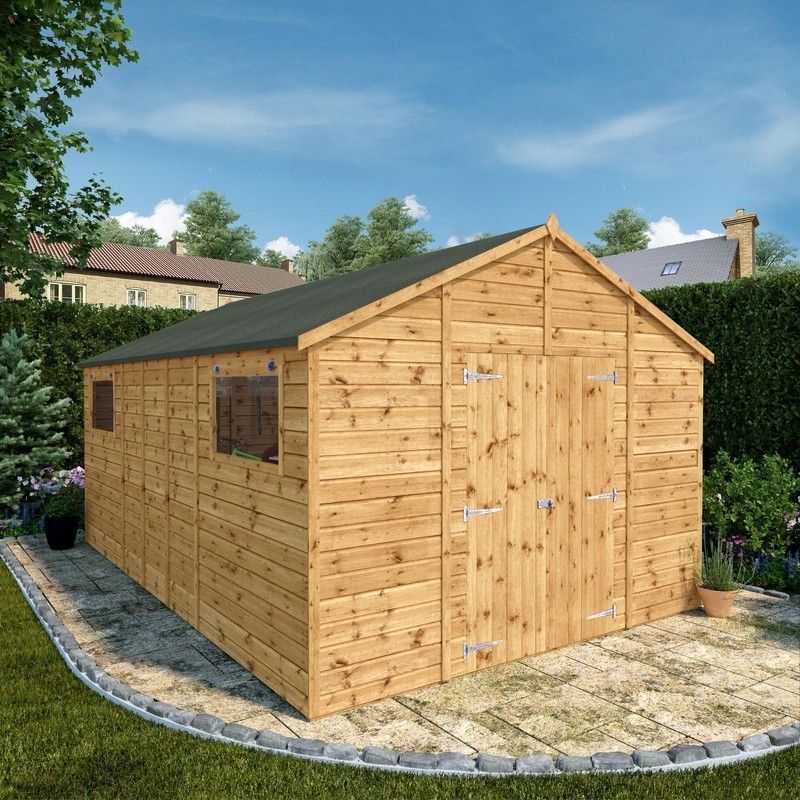 Mercia Premier 10' x 15' 7" Apex Workshop - Premium Pressure Treated Shiplap