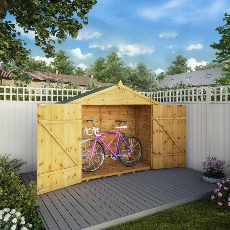 Mercia 6' 5 x 2' 7 Pent Bike Store - Premium Dip Treated Shiplap