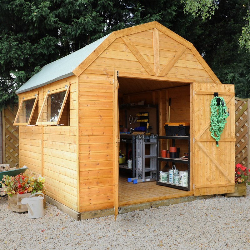 Mercia Premier 8' 5 x 9' 10 Barn Shed - Premium Dip Treated Shiplap