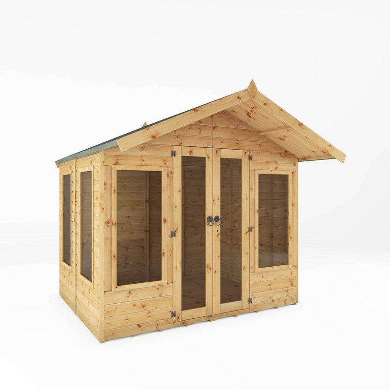 Mercia Sussex 8' x 8' 2 Apex Summerhouse - Classic 12mm Cladding Tongue & Groove