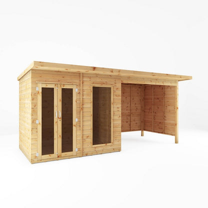 Mercia Maine 7' 7 x 15' 7 Pent Summerhouse - Classic 12mm Cladding Tongue & Groove