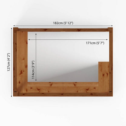 Mercia Premier 4' 8" x 6' 5" Pent Garden Bar - Budget Pressure Treated Tongue & Groove