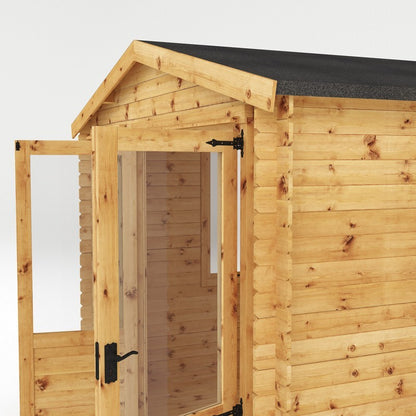 Mercia 11' 2" x 9' 11" Apex Log Cabin - Premium 19mm Cladding Log Clad