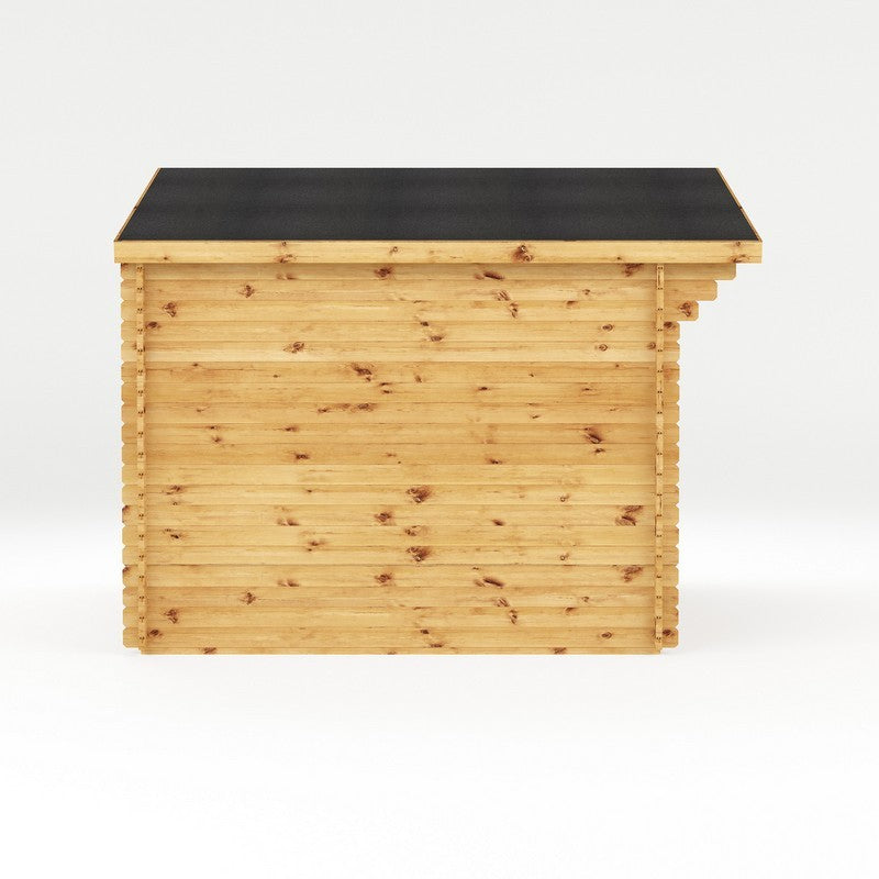 Mercia 13' 6" x 11' 3" Apex Log Cabin - Premium 28mm Cladding Log Clad