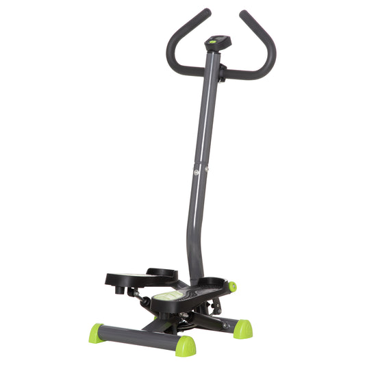 Homcom Adjustable Stepper Aerobic Ab Exercise Fitness Workout Machine with LCD Screen & Handlebars