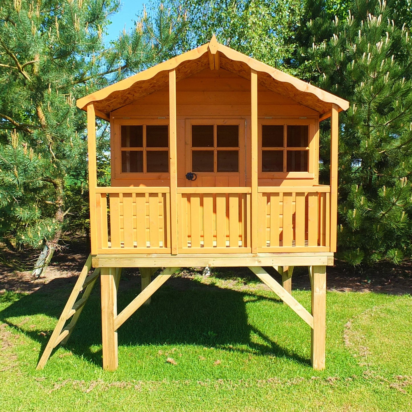 Shire Stork 5' 10" x 5' 11" Apex Children's Playhouse - Premium Dip Treated Shiplap