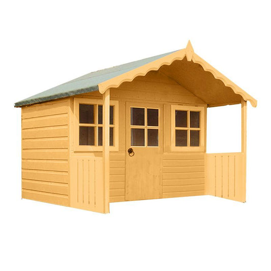 Shire Stork 5' 10" x 5' 11" Apex Children's Playhouse - Premium Dip Treated Shiplap