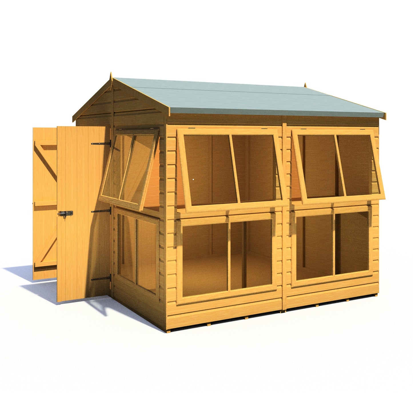 Shire Sun Hut 7' 9" x 8' Apex Potting Shed - Classic Coated Shiplap