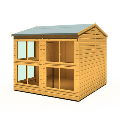 Shire Sun Hut 7' 9" x 8' Apex Potting Shed - Classic Coated Shiplap