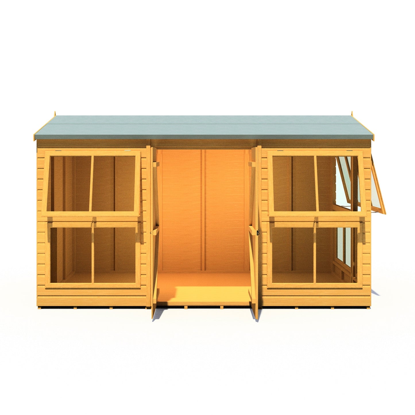 Shire Sun Hut 11' 8" x 8' Apex Potting Shed - Premium Coated Shiplap