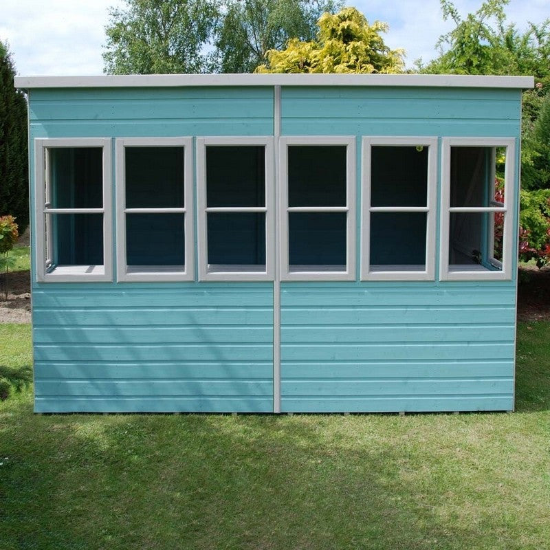 Shire Sun 10' 6" x 8' 4" Pent Shed - Premium Dip Treated Shiplap