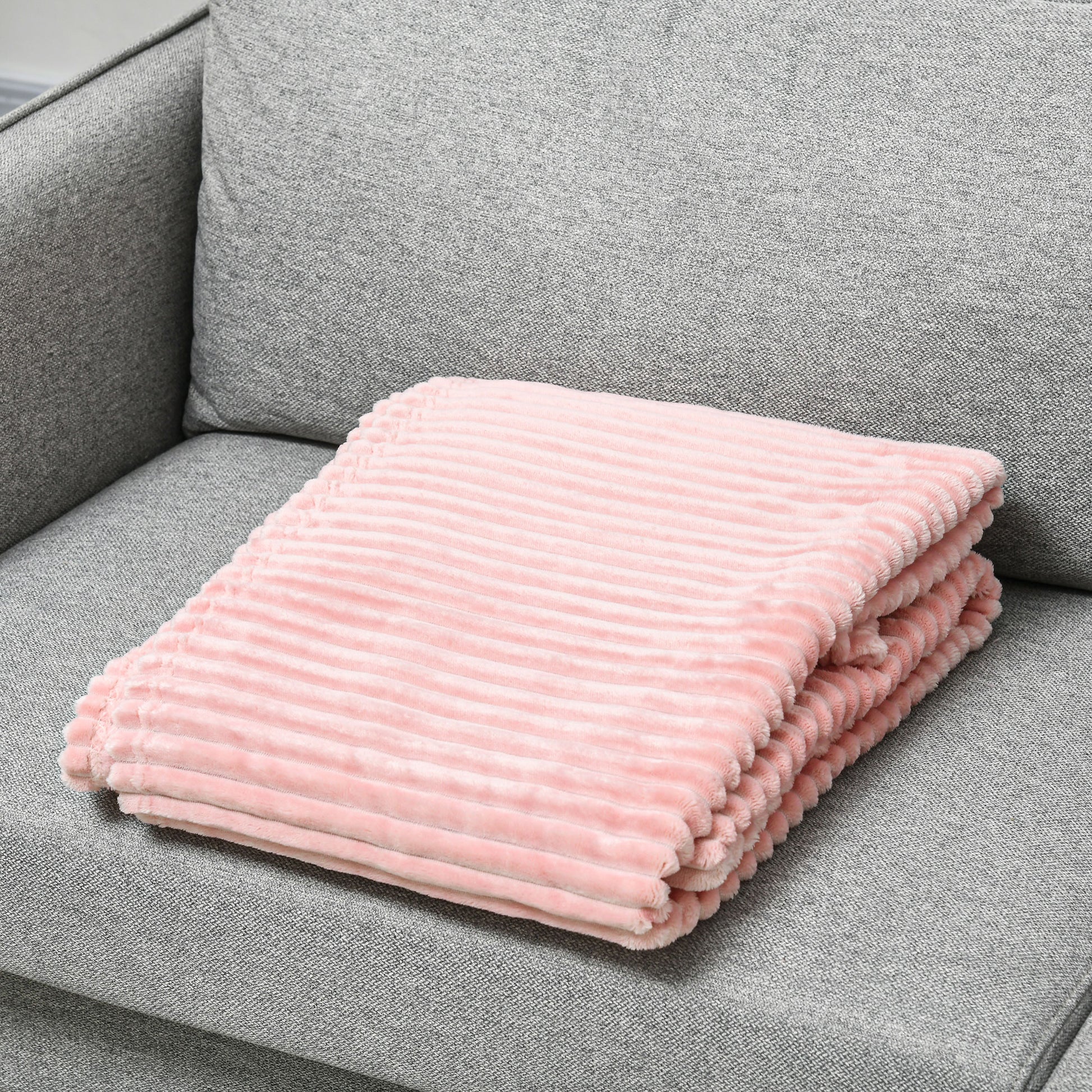 Homcom Flannel Fleece Blanket for Sofas