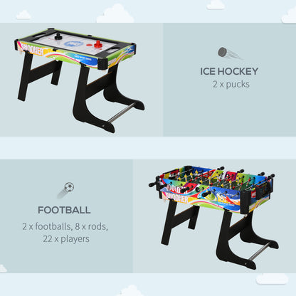 Homcom Medium-density fibreboard 4-in-1 Multi Indoor Game Sports Table