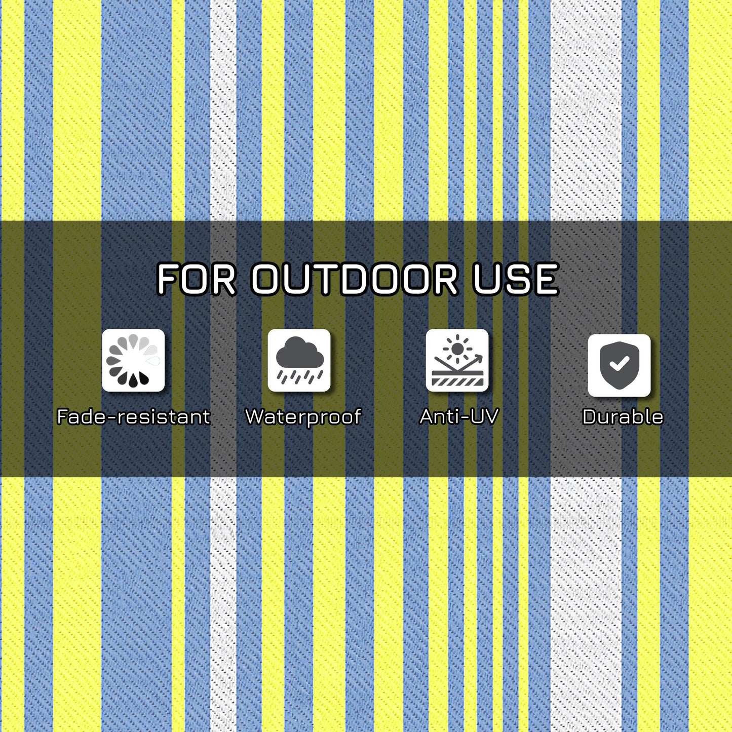 Outsunny Reversible Outdoor Rug