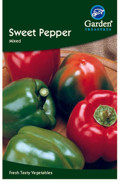 Garden Treasures Sweet Pepper Mixed - Approx 30 Seeds