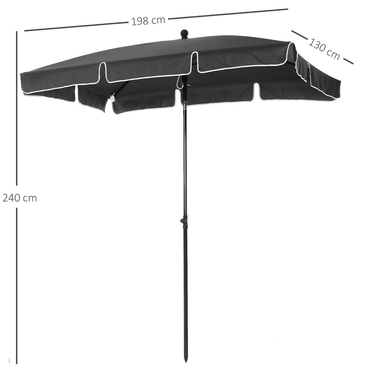 Outsunny Garden Parasol Umbrella