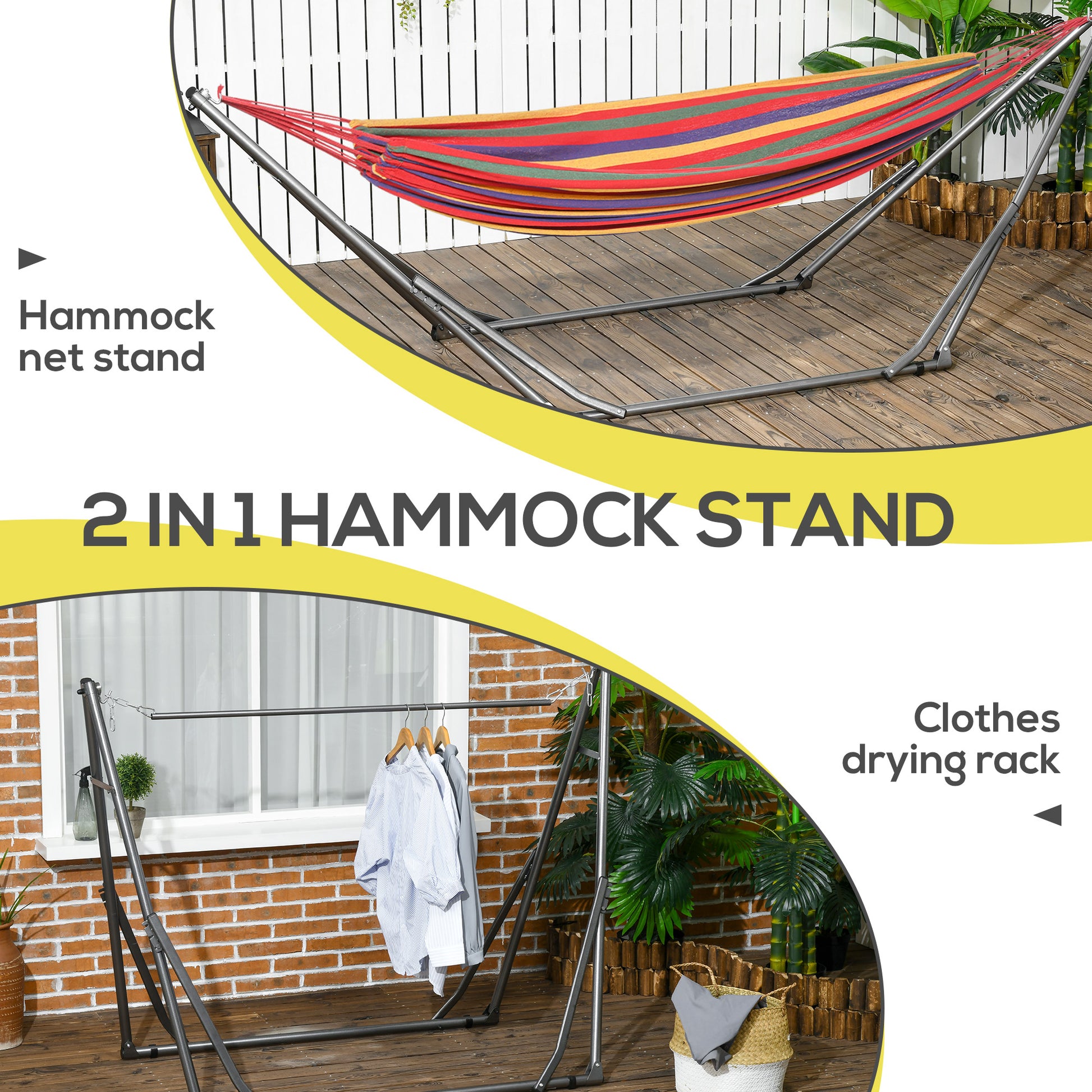 Outsunny Foldable Hammock Stand