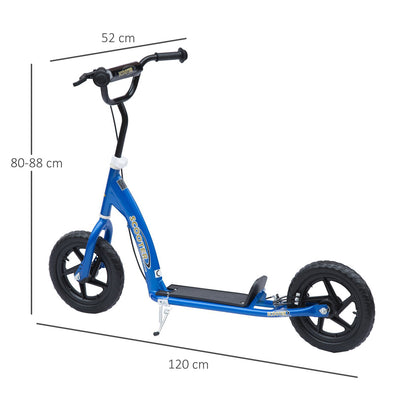 Homcom Teen Push Scooter Kids Children Stunt Scooter Bike Bicycle Ride On 12" EVA Tyres