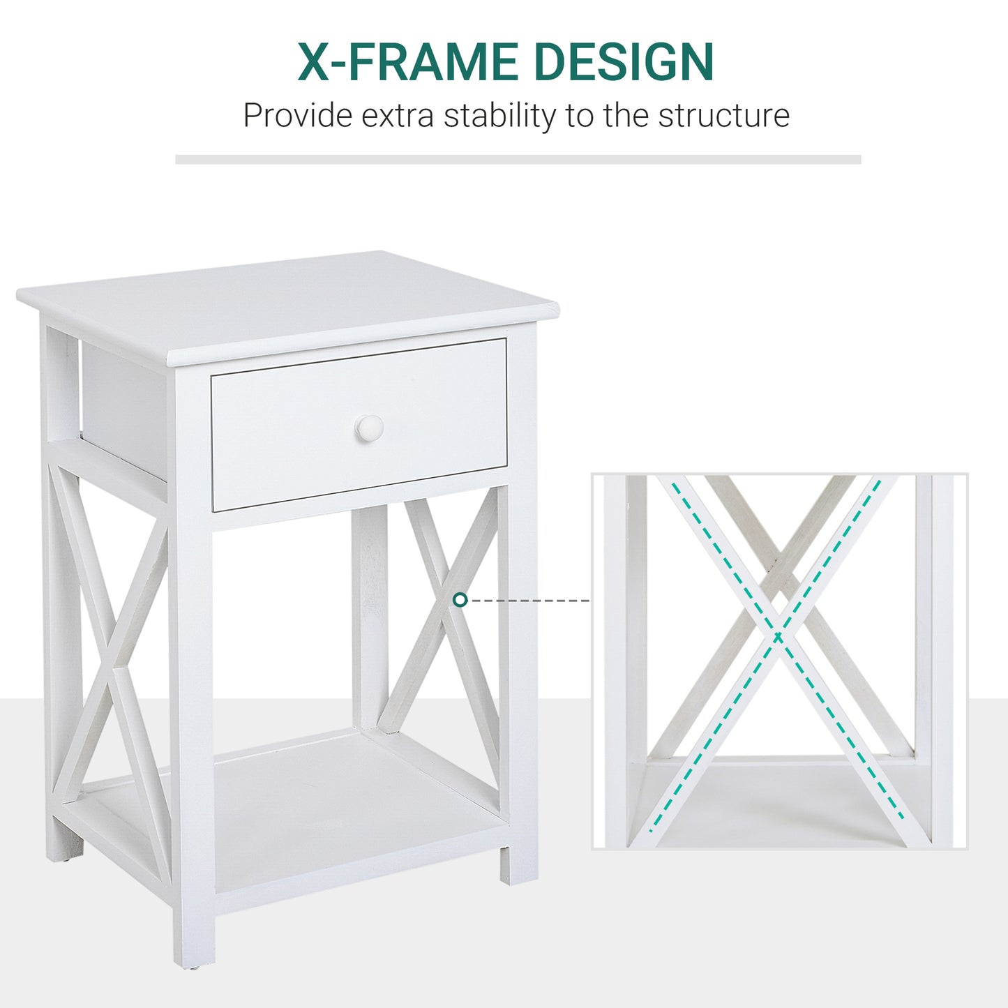 Homcom End Table