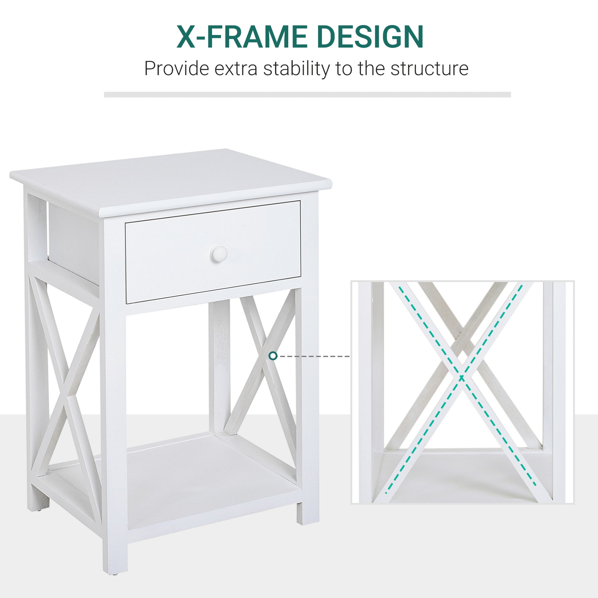 Homcom End Table