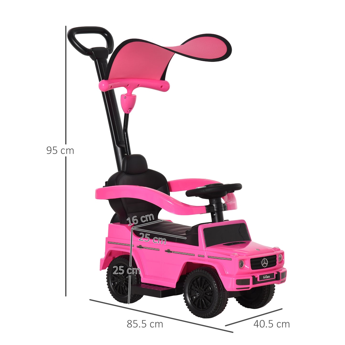 Homcom Benz G350 Ride-On Push Along Car Sliding Walker Floor Slider Stroller Toddler Vehicle