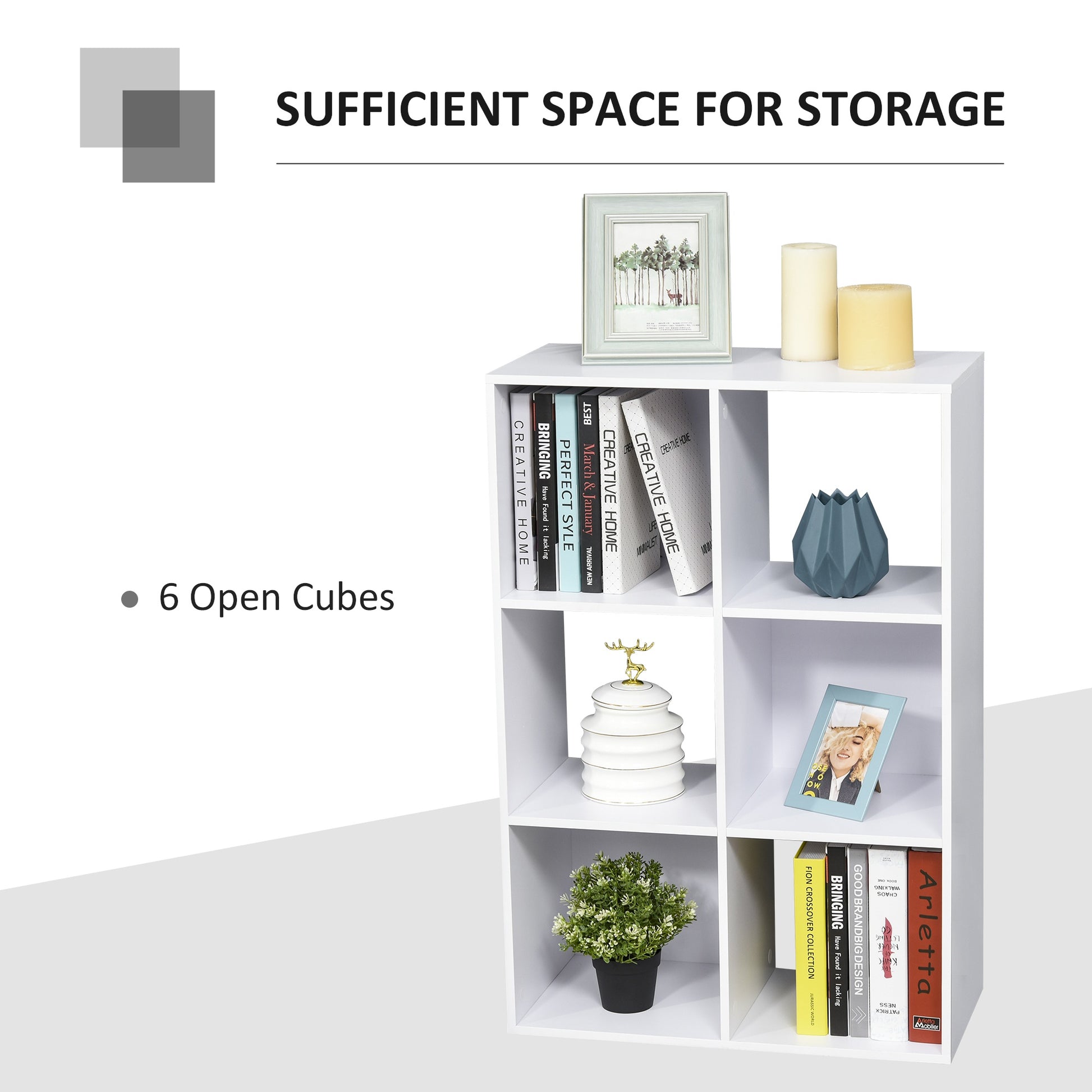 Homcom 6 Cubes Shelving Cabinet