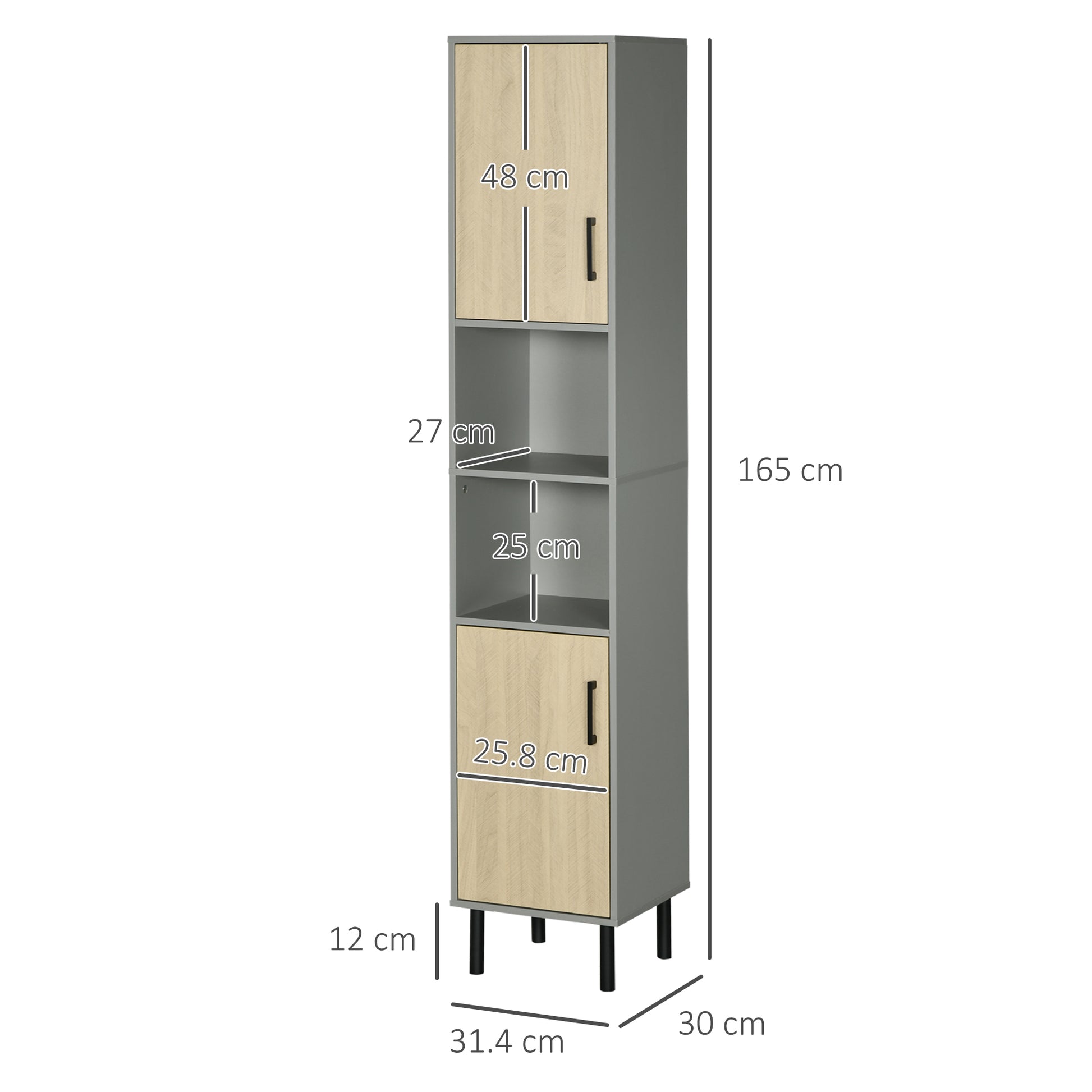 kleankin Freestanding Bathroom Storage