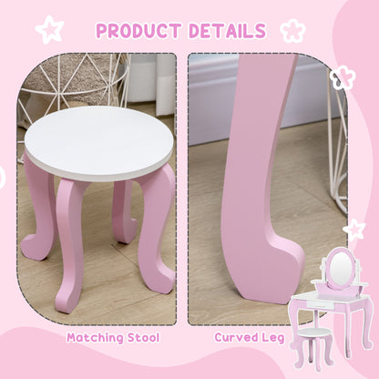 ZONEKIZ Kids Dressing Table Set