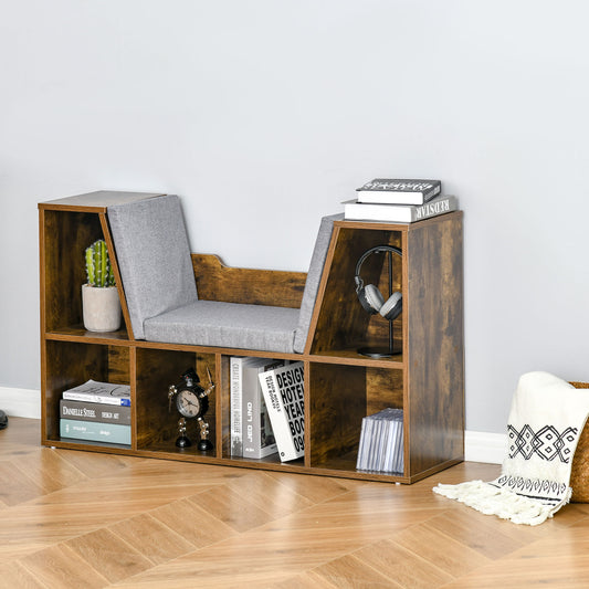 Homcom Six-Compartment Bookcase