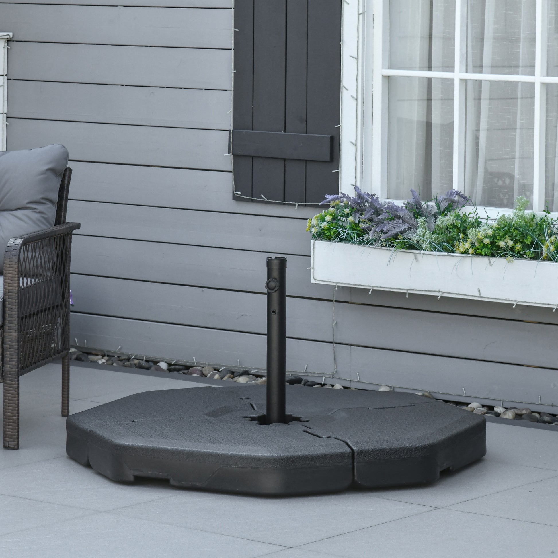 Outsunny Detachable Patio Umbrella Base