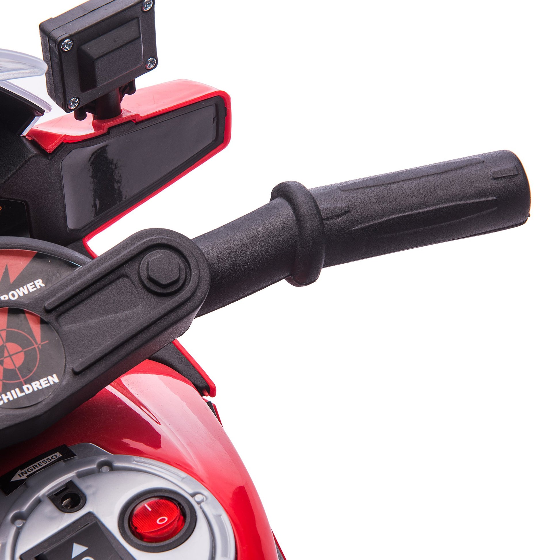 Homcom Kids 6V Electric Pedal Motorcycle Ride-On Toy Battery 18-48 months Red