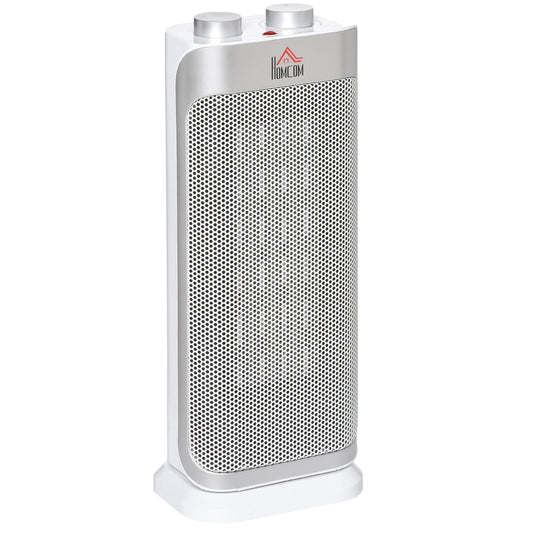 Homcom Indoor Space Heater Oscillating Ceramic Heater w/ Adjustable Modes 1000W/2000W