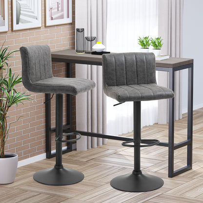 Homcom Adjustable Barstools Set of 2