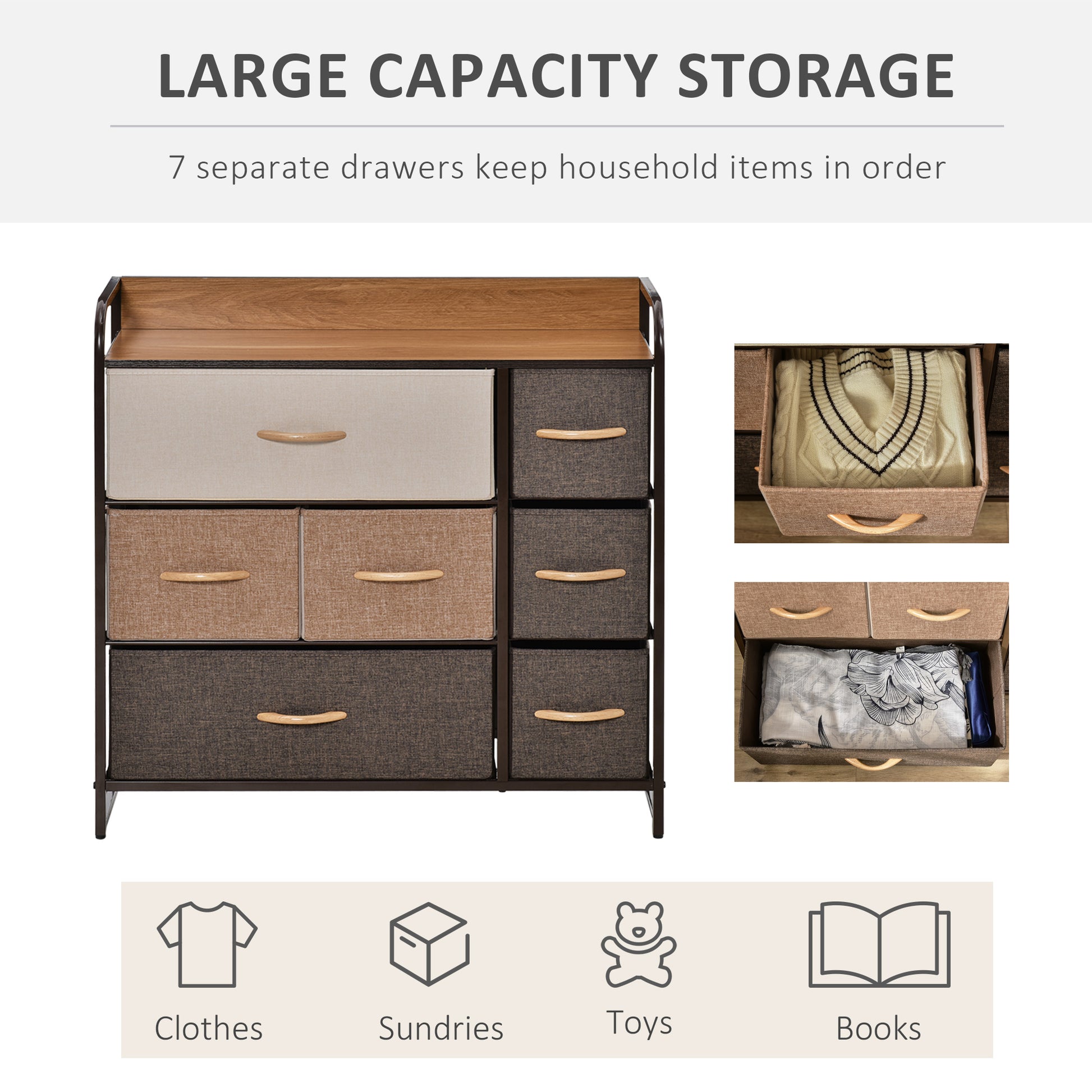 Homcom 7-Drawer Dresser