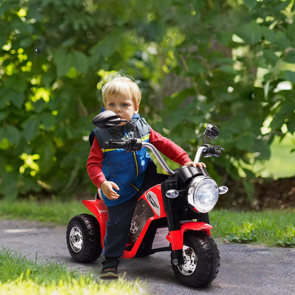 Homcom Kids 6V Electric Motorcycle Ride-On Toy Battery 18 - 36 Months Red