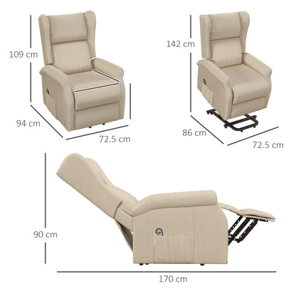 Homcom Power Lift Chair for the Elderly with Remote Control