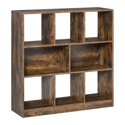 Homcom Eight Cube Storage Unit - Wood-Effect