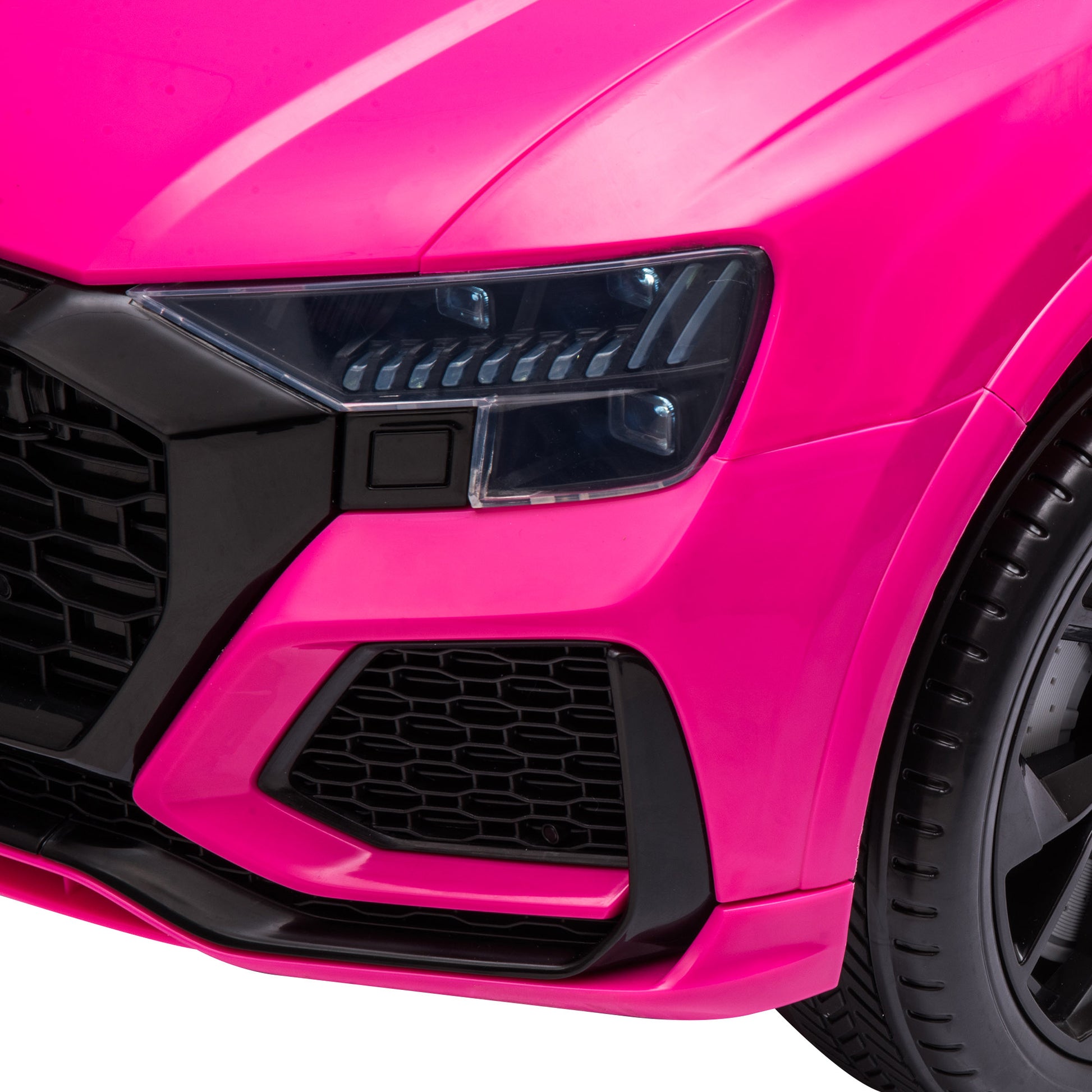 Homcom Audi RS Q8 6V Kids Electric Ride On Car Toy w/ Remote USB MP3 Bluetooth Pink